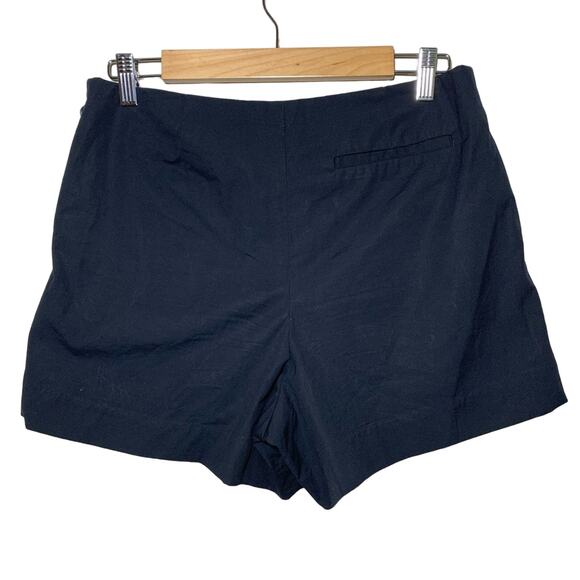 Marc by Marc Jacobs Pleated 4" Wrap Skort Shorts Cotton Spandex Navy Blue US 6 - Picture 3 of 12